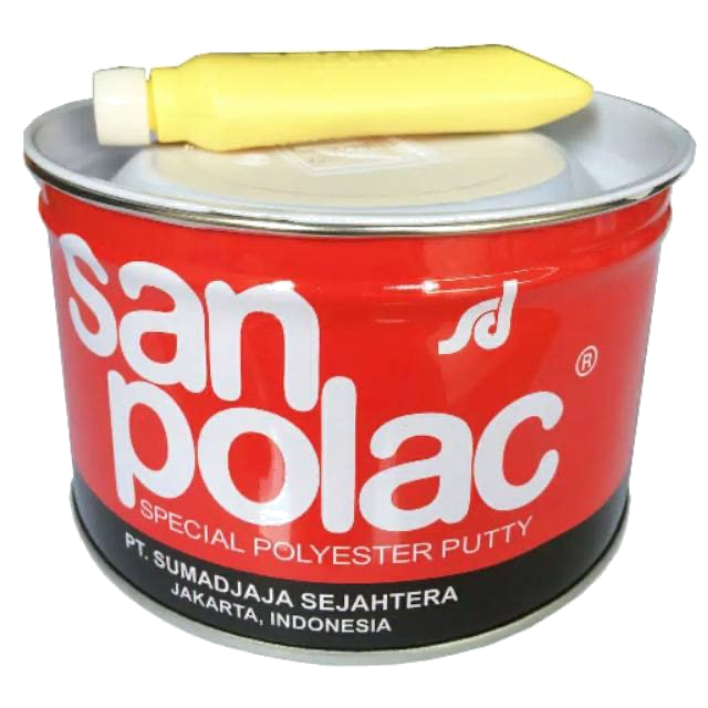 Sanpolac Dempul Polyester Putty 250gr / 1kg / 4kg Polyester Putty
