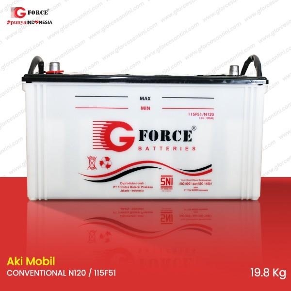 G Force Accu Basah 12V 120Ah