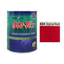 Pacific Paint Cat Minyak Besi dan Kayu Glotex Merah Tua (1 Kaleng = 1 Liter)