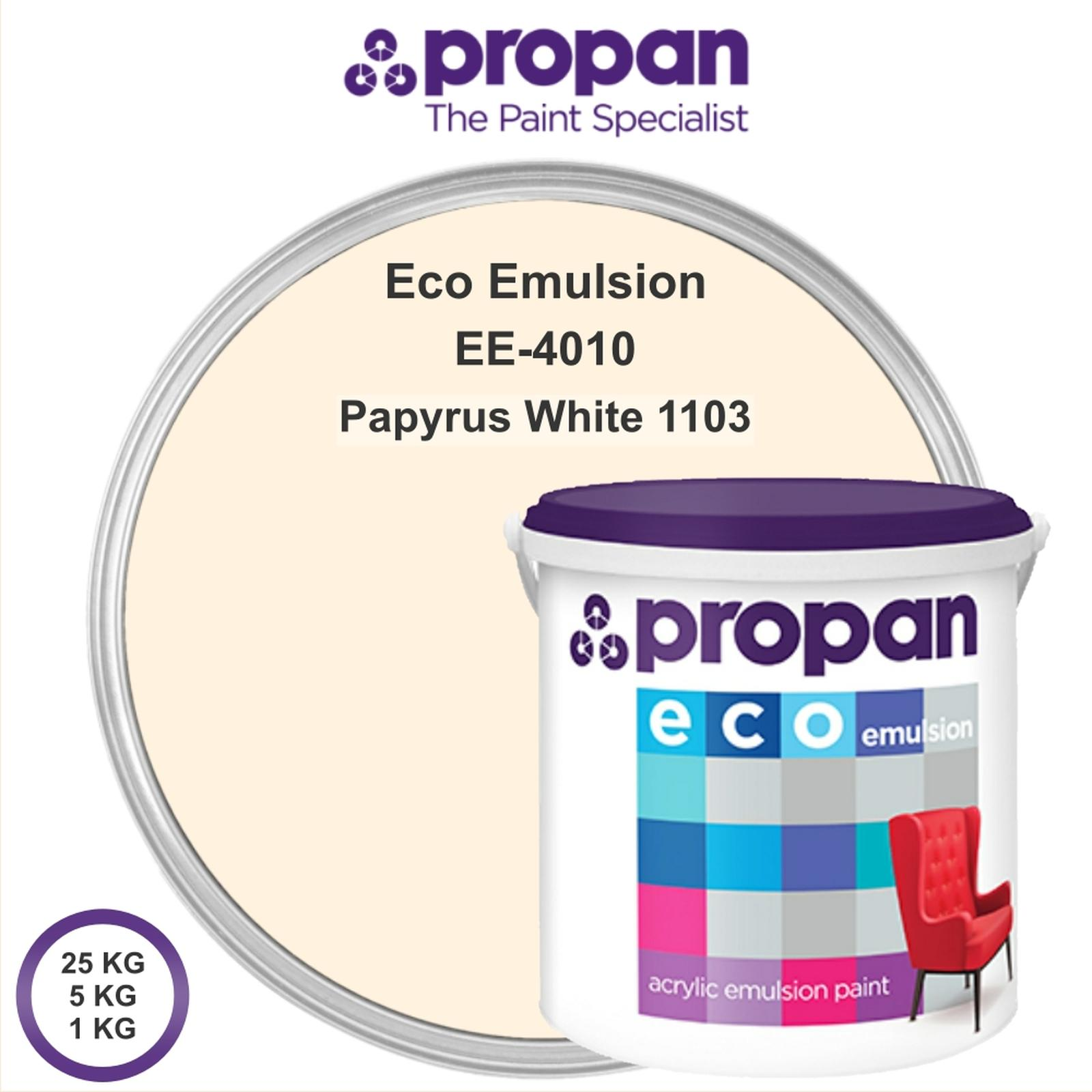 Propan Cat Tembok Eco Emulsion 1103 1 Pail = 25 Kg White Papyrus