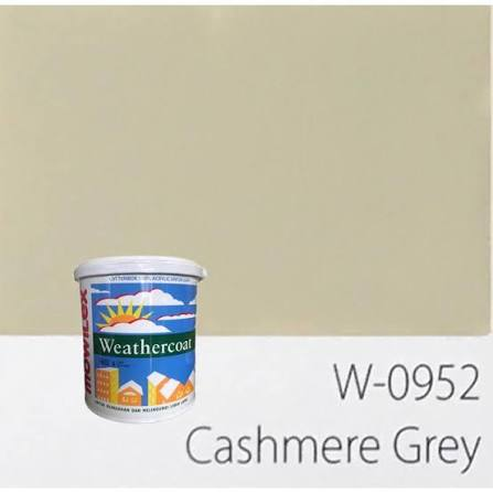 Mowilex Cat Tembok Exterior Watercoat 0952 Cashmere Grey (1 Galon = 2,5 Liter )